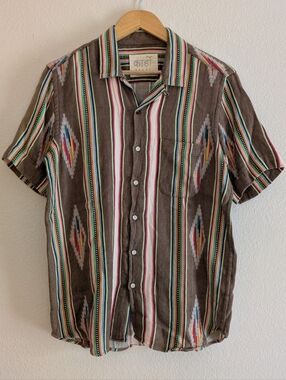 Kardo Handwoven Blanket Stripe Shirt